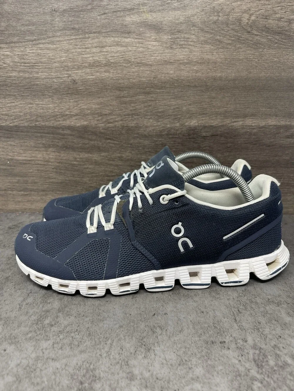 On Cloud 5 Sneakers Mens Size 8.5 Blue White Athletic Running Trainer